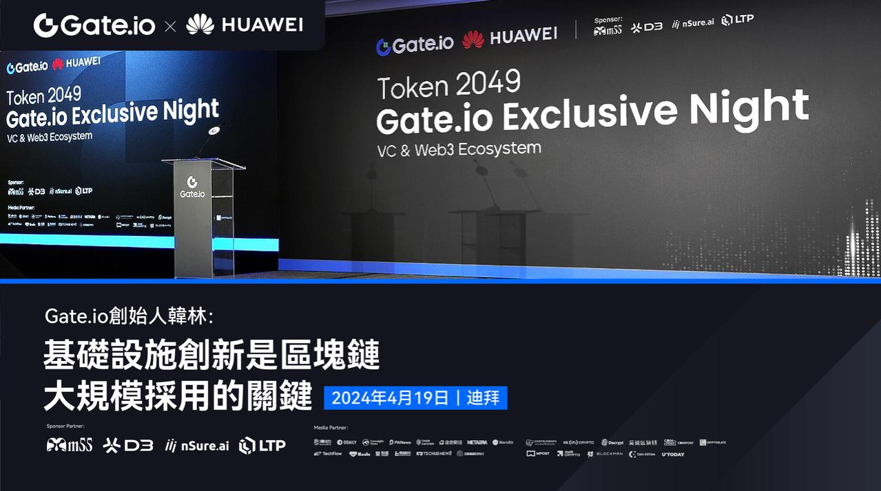 1714032798265718.png Gate.io创始人韩林TOKEN2049周边活动演讲:基础设施是区块链大规模采用的关键