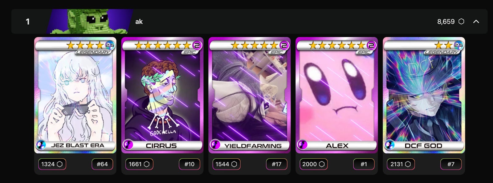 一文详解Blast新社交游戏Fantasy Top(附游戏攻略)插图12 一文详解Blast新社交游戏Fantasy Top(附游戏攻略)