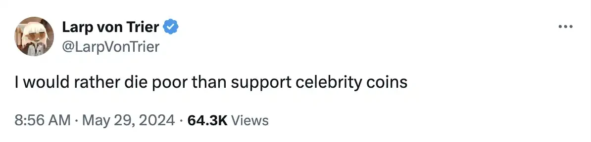 再次引爆Meme热潮,名人币是加密新宠还是新坑?插图2 再次引爆Meme热潮,名人币是加密新宠还是新坑?