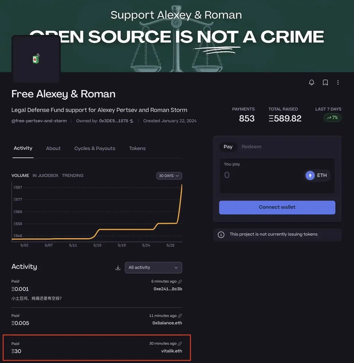 Vitalik再度捐款,Juicebox还会带来新Meme吗?插图 Vitalik再度捐款,Juicebox还会带来新Meme吗?