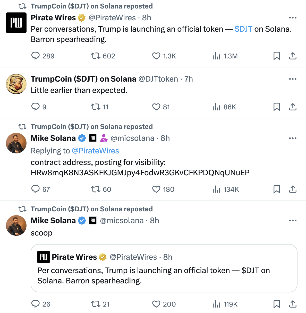 市值一度超过TRUMP,DJT到底是不是特朗普发的?插图2 市值一度超过TRUMP,DJT到底是不是特朗普发的?