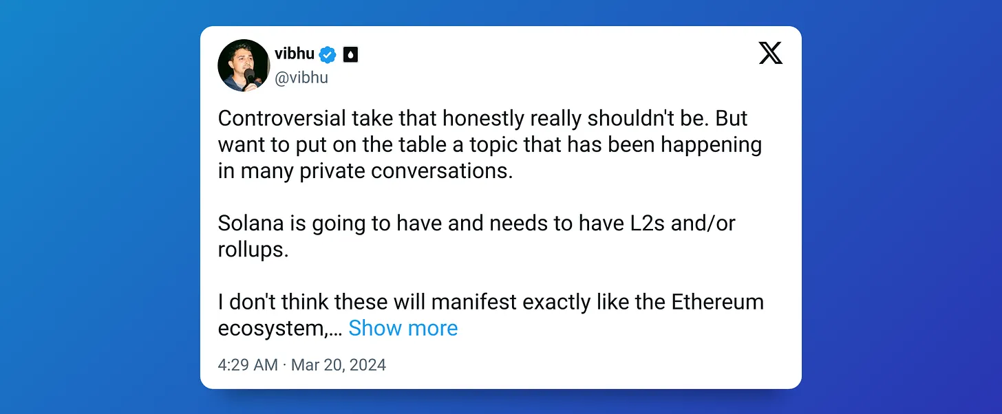 全景探讨Solana生态发展:L2和应用链影响几何?插图 全景探讨Solana生态发展:L2和应用链影响几何?