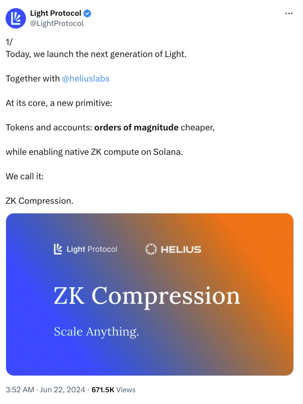 Solana推出ZK Compression,以太坊社区「破防」了?插图 Solana推出ZK Compression,以太坊社区「破防」了?