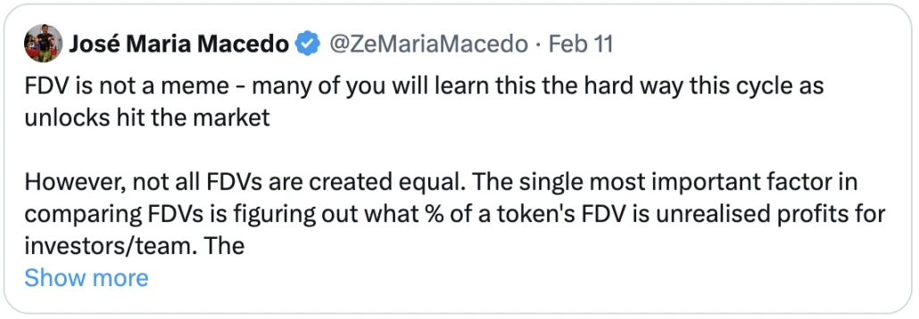 Delphi Labs CEO:FDV不是Meme,高额解锁不等于项目归零插图 Delphi Labs CEO:FDV不是Meme,高额解锁不等于项目归零