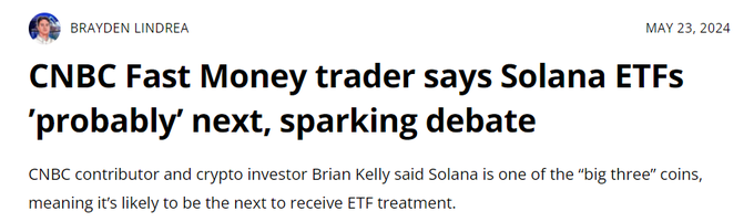 Solana ETF也要来了?哪些代币有望暴涨?插图1 Solana ETF也要来了?哪些代币有望暴涨?