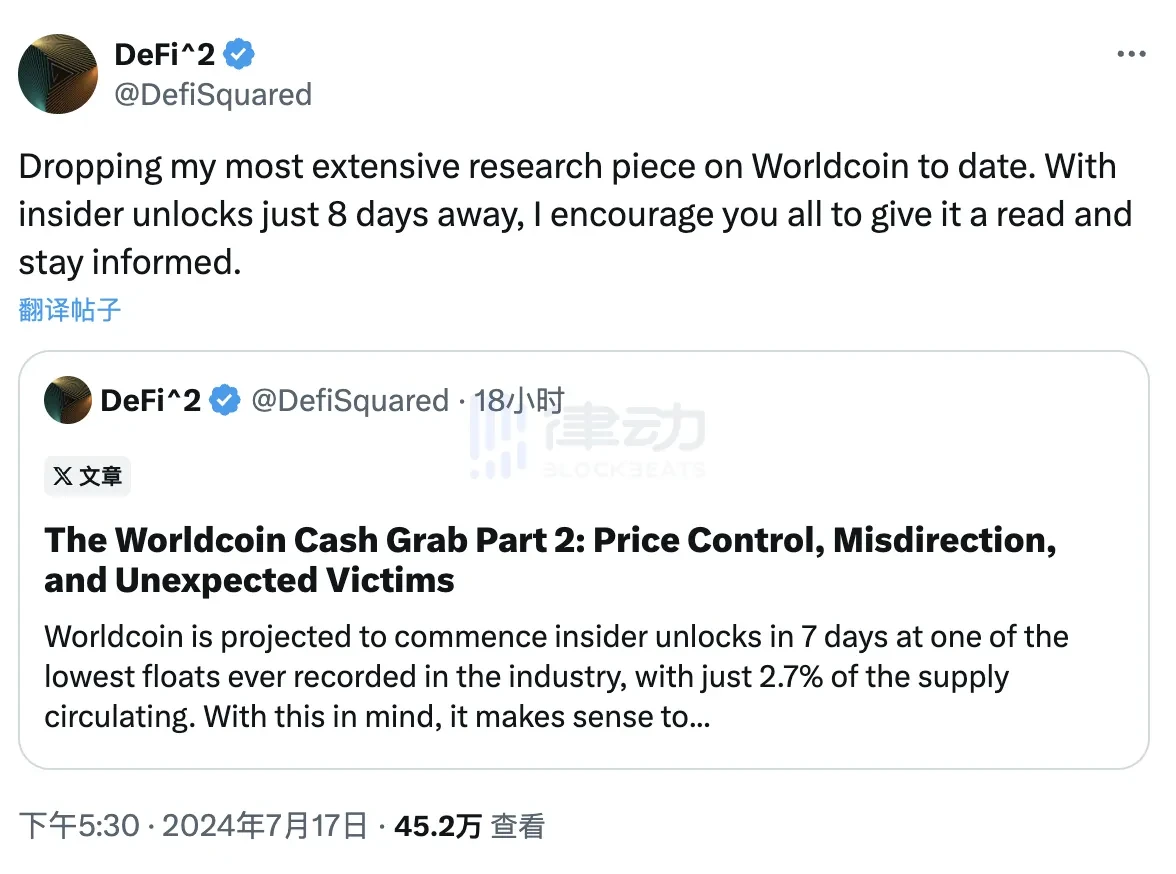 一位顶级交易员对Worldcoin的爱恨情仇插图1 一位顶级交易员对Worldcoin的爱恨情仇