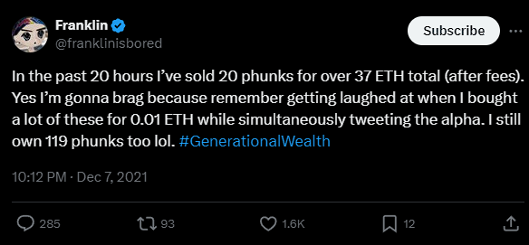 NFT巨鲸交易兴衰史:从获利1500多万美元到失去一切插图2 NFT巨鲸交易兴衰史:从获利1500多万美元到失去一切